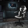 Flash Furniture Black Gaming Desk and Chair Set BLN-X10RSG1031-WH-GG